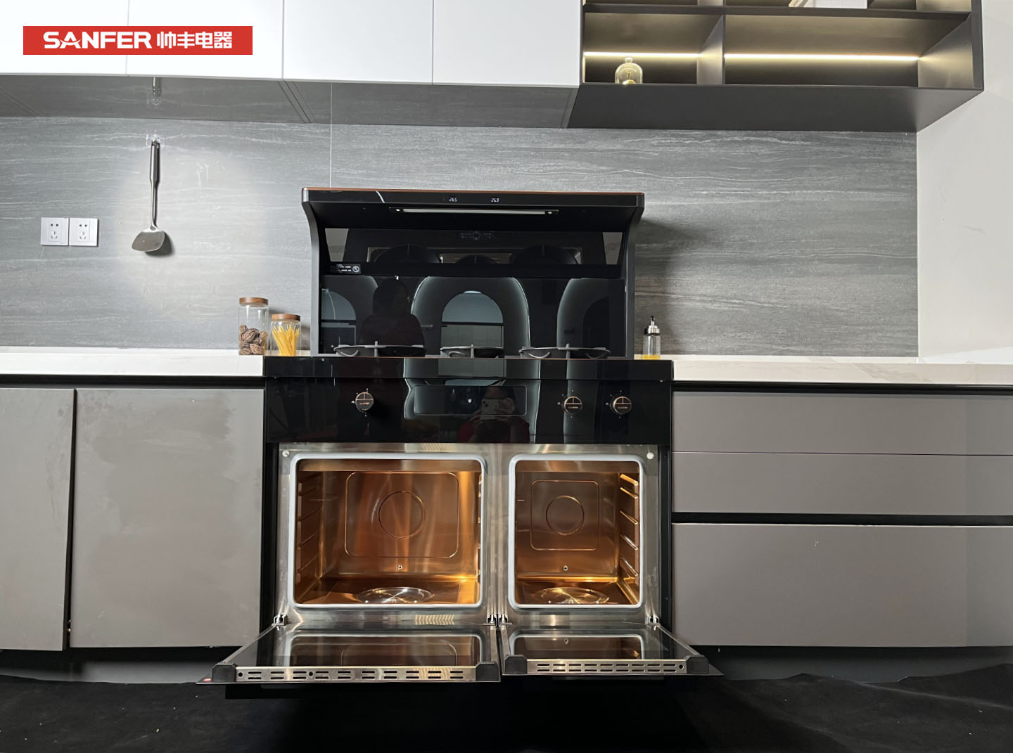 帅丰星辰X1蒸烤同步集成灶