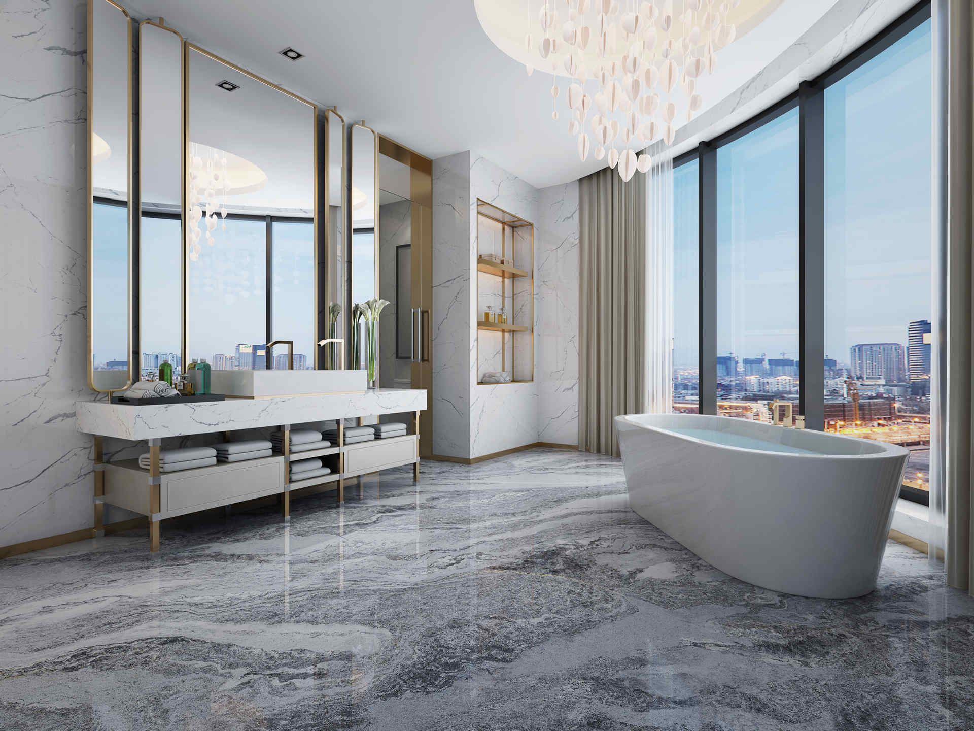 大角鹿超耐磨大理石瓷砖