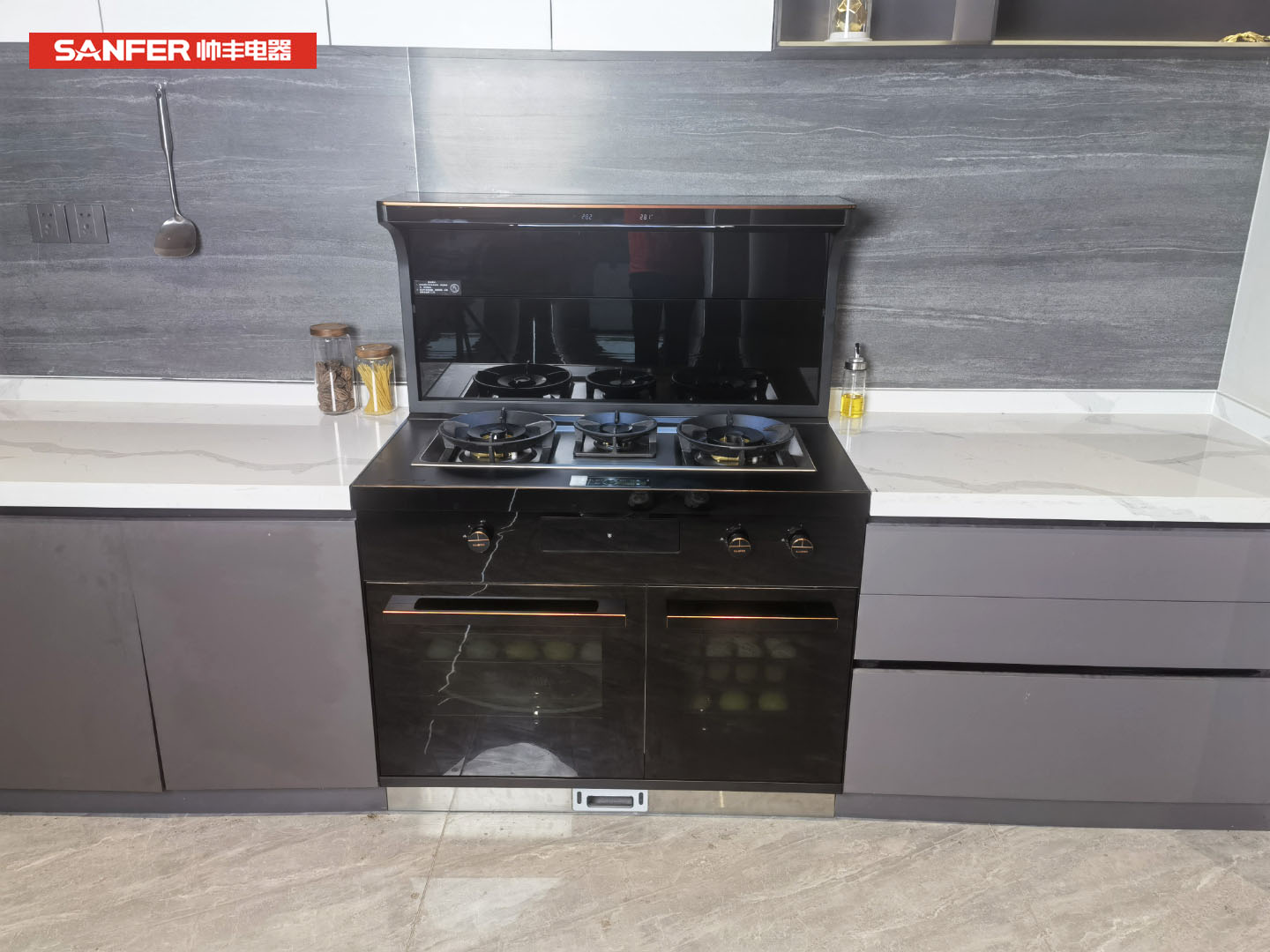 帅丰星辰X1蒸烤同步集成灶