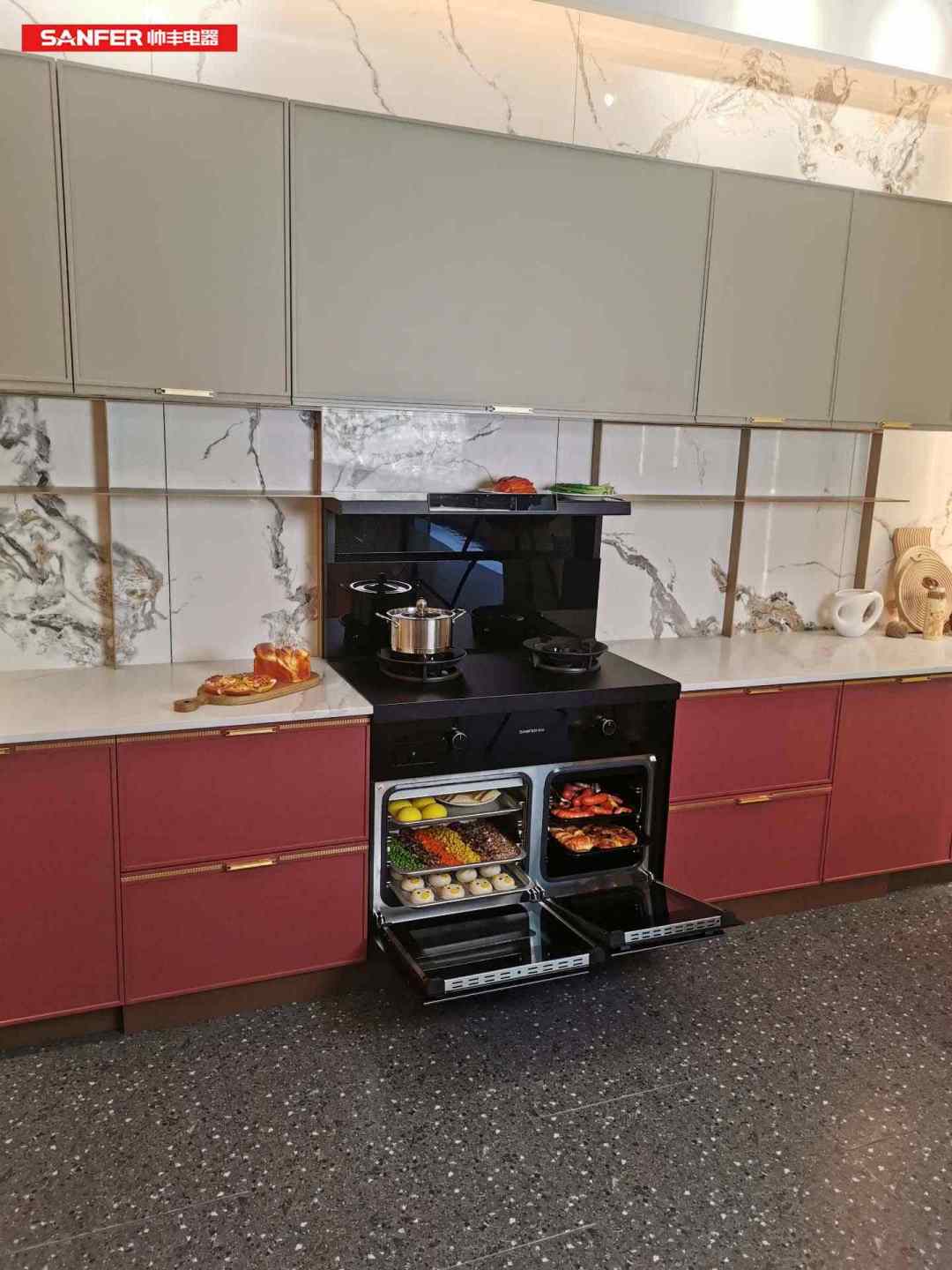 帅丰天机3蒸烤同步集成灶