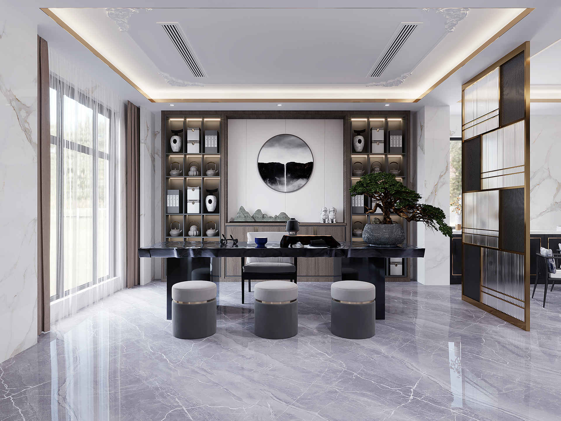 大角鹿超耐磨大理石瓷砖