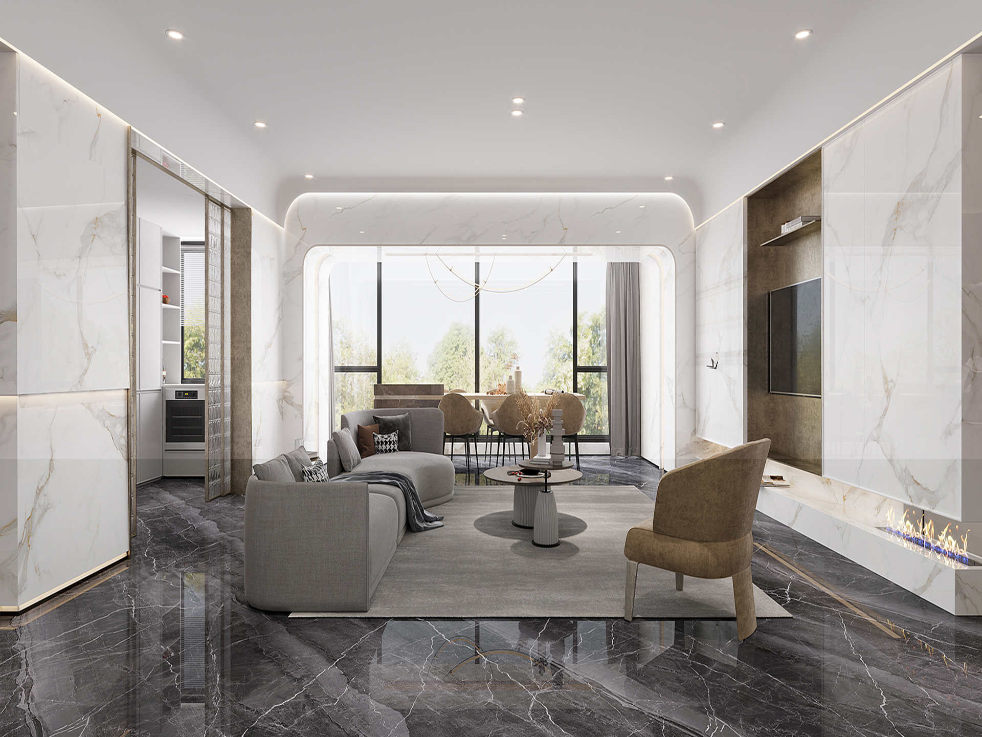 大角鹿超耐磨大理石瓷砖