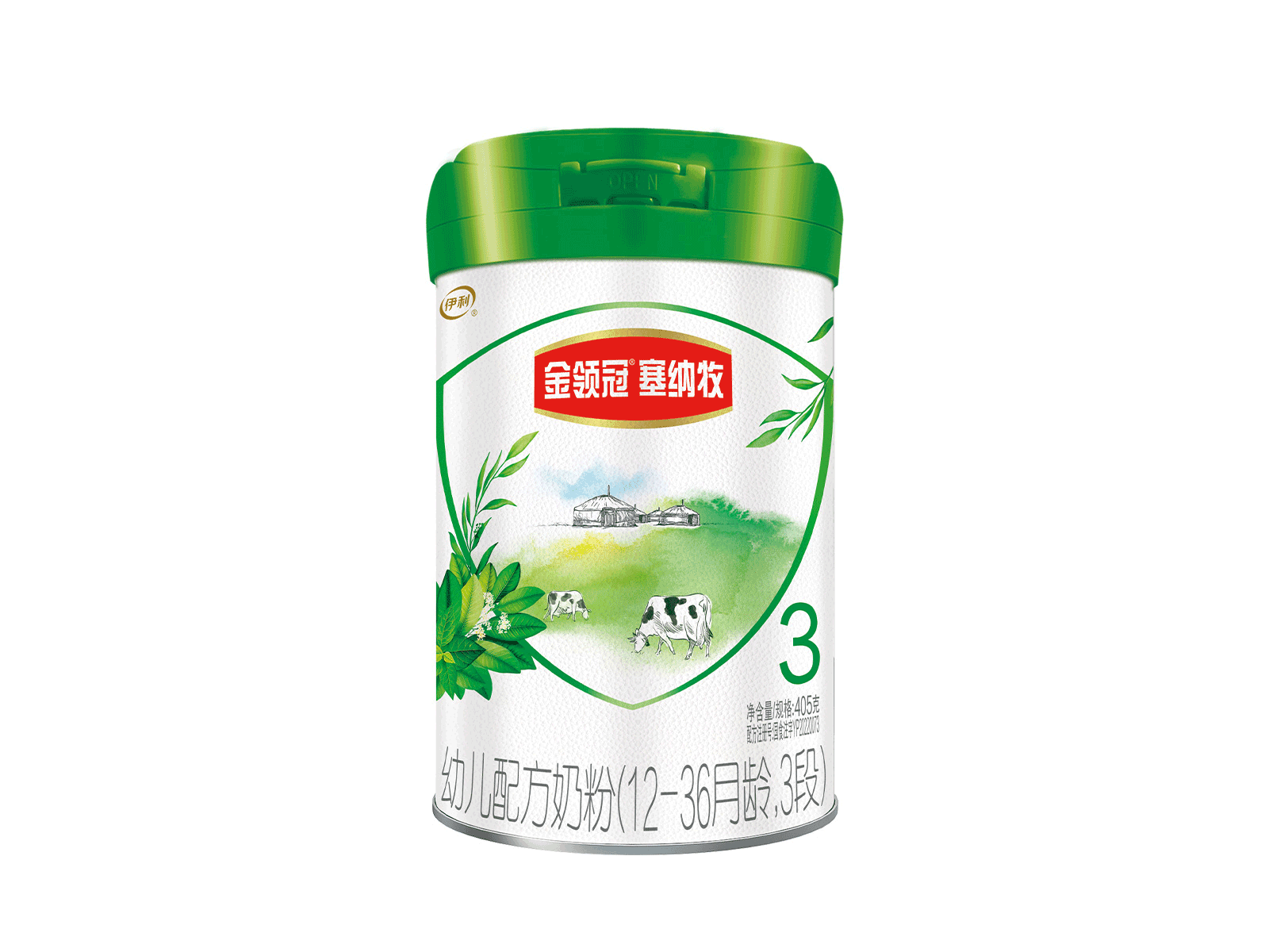 金领冠有机塞纳牧3段405g，突破传统有机，三重天然保护